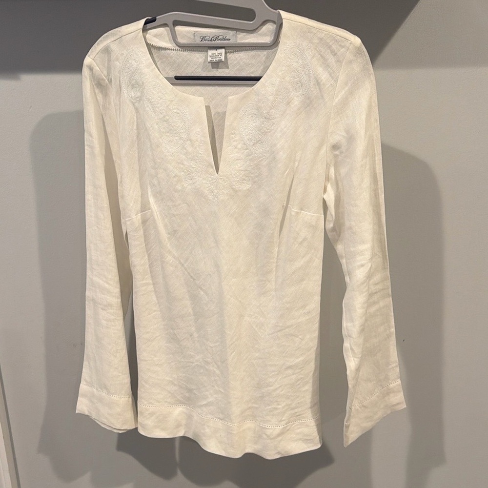 Brooks Brothers White Blouse